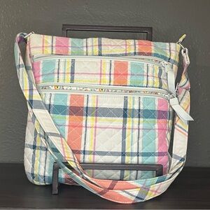 Vera Bradley Pink and Yellow Quilted Plaid Fabric